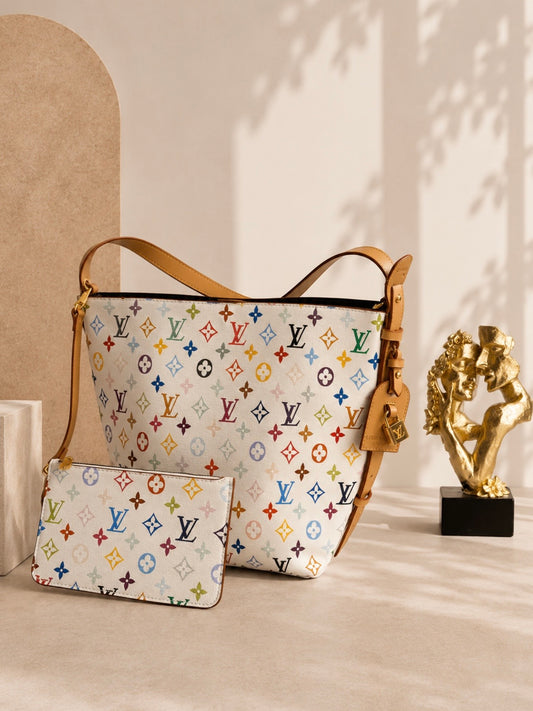 Shopping Bag White Ls/Vn Muracami