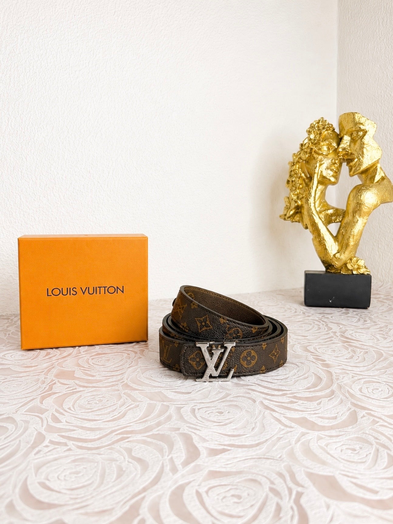 Leather Belt Ls/Vn Brown Medium Line