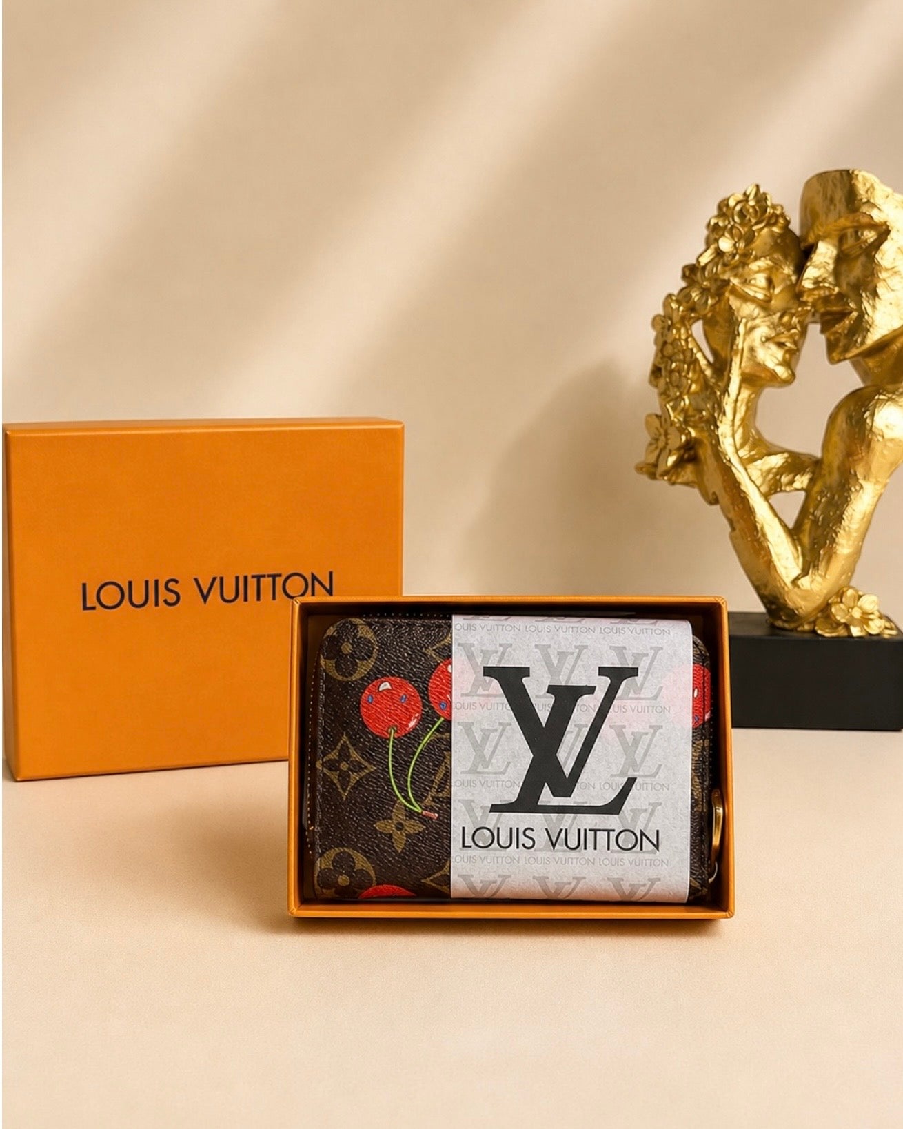 L-V mini Wallet Cerises A01