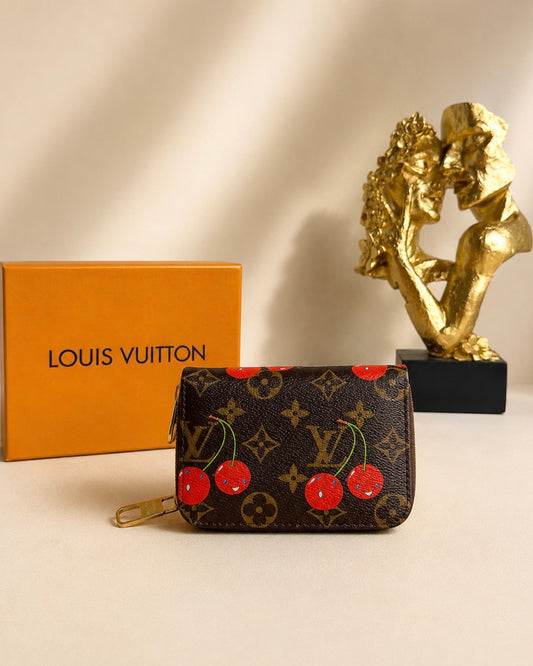 L-V mini Wallet Cerises A01