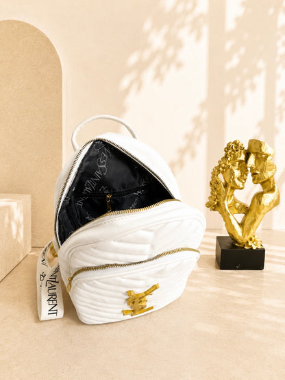 Backpack Y/SL White Bag Capitone