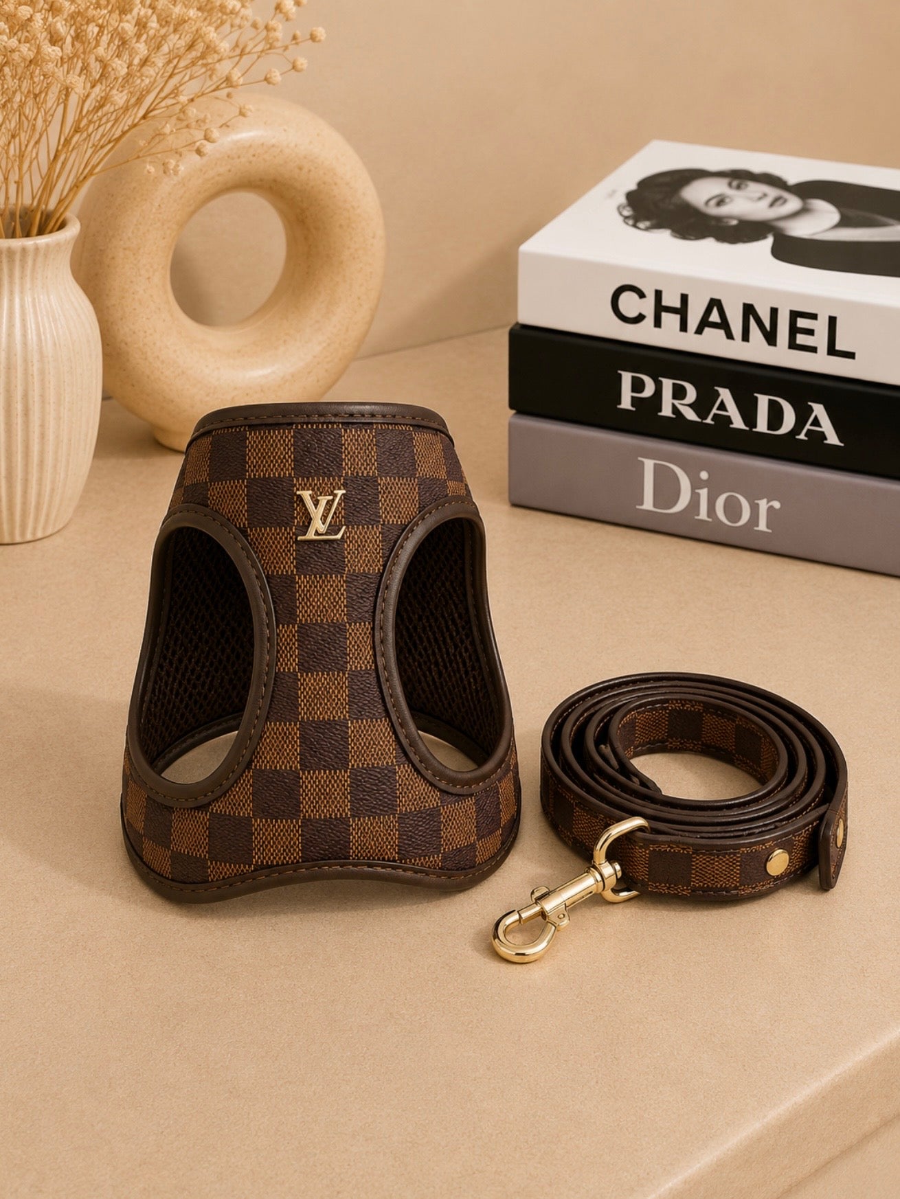 Pet Harness Ls/Vn Brown Damier Σαμαράκι