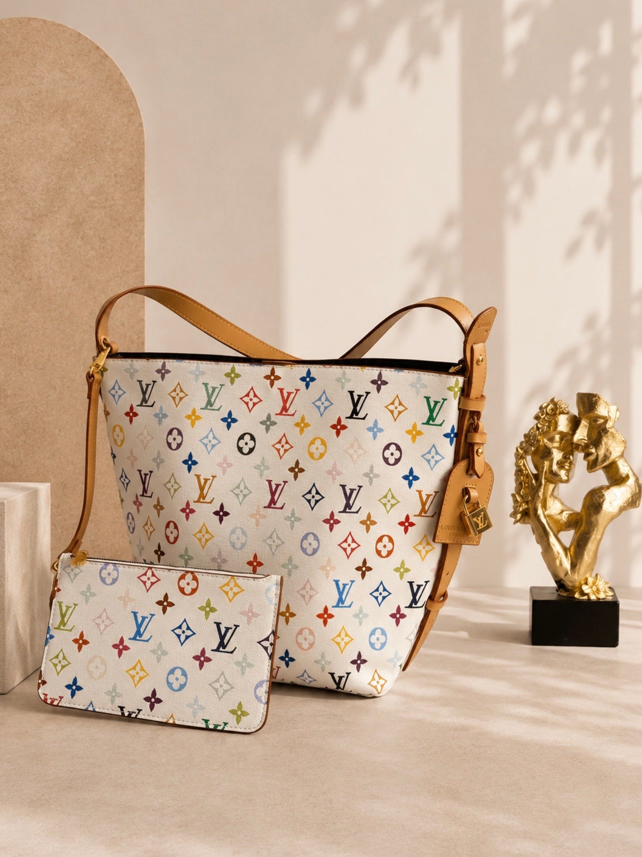 Shopping Bag White Ls/Vn Muracami