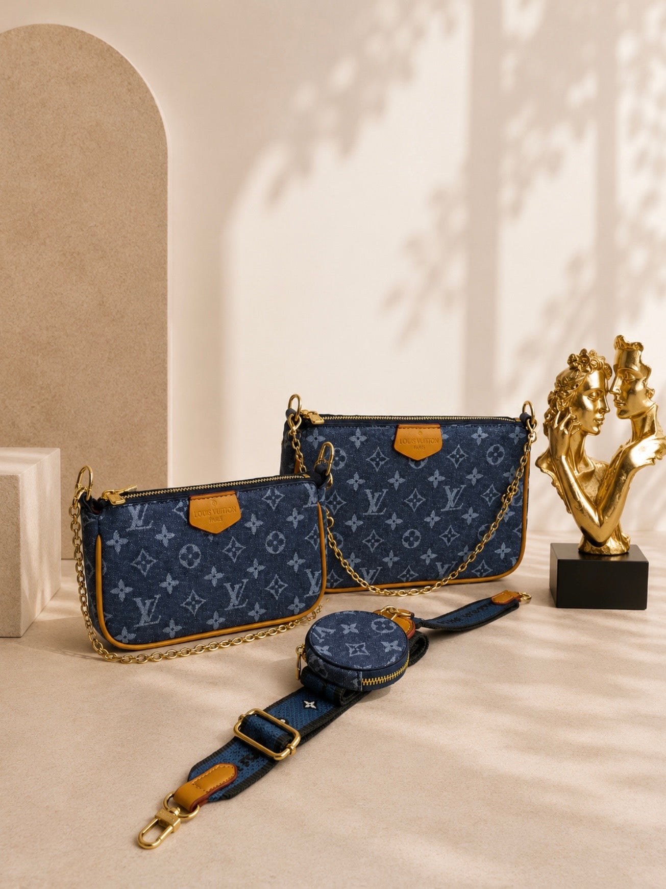 Trio Ls/Vn Set In One Bag Blue Jean