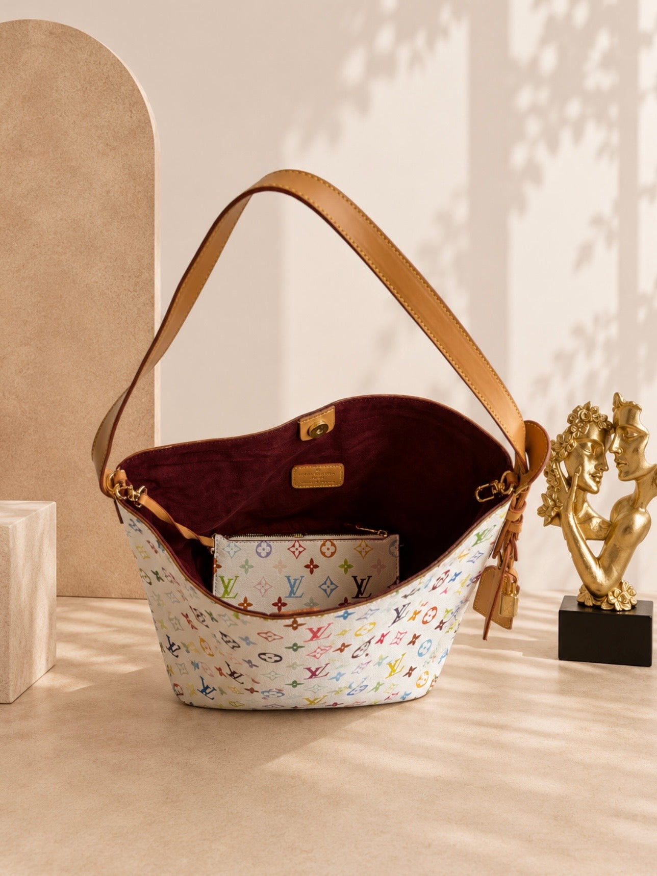 Shopping Bag White Ls/Vn Muracami