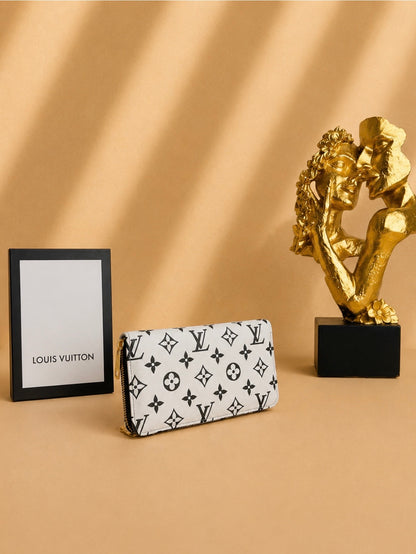 L-V Wallet White/Black Mixed AB