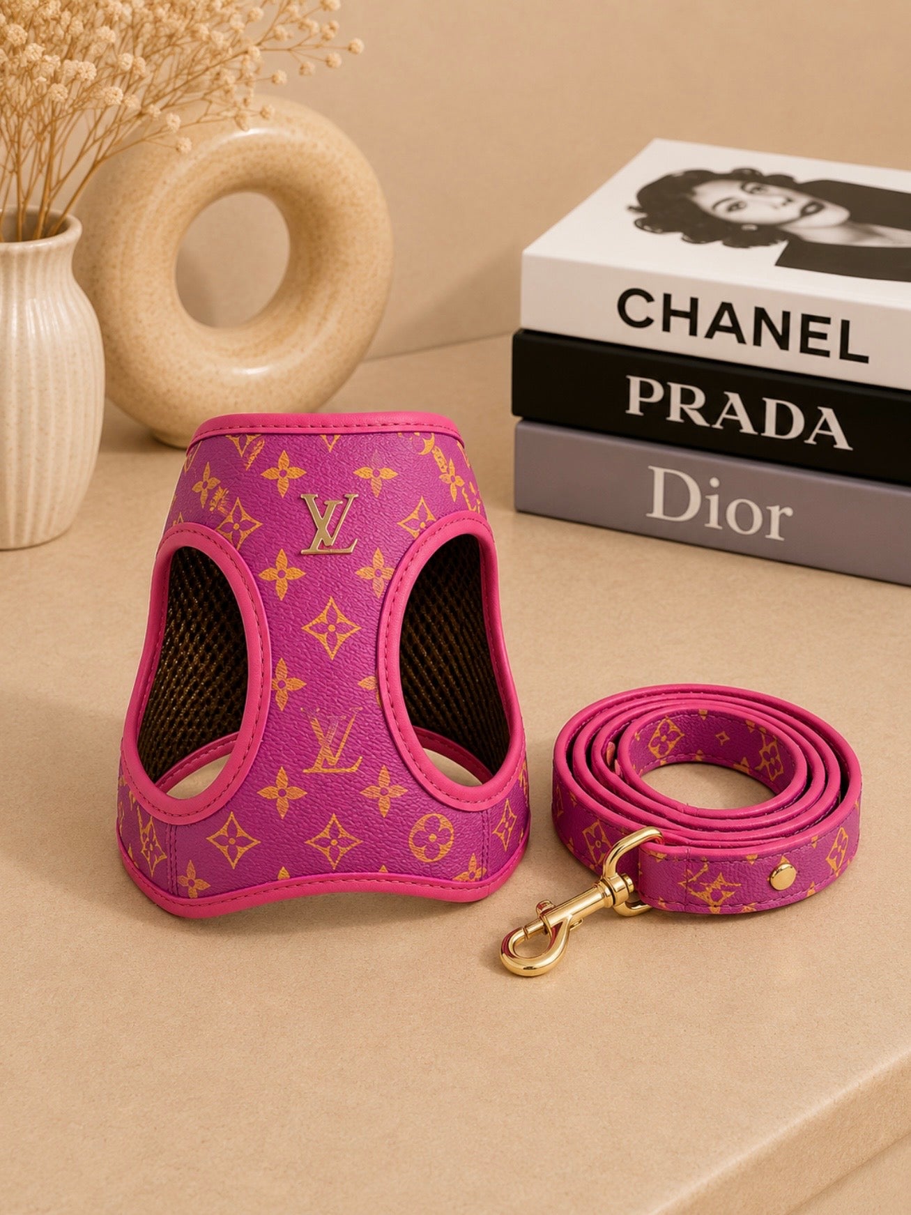 Pet Harness Ls/Vn Fuxia Monogram Σαμαράκι