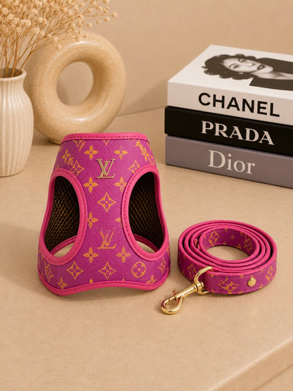 Pet Harness Ls/Vn Fuxia Monogram Σαμαράκι