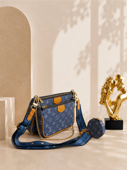 Trio Ls/Vn Set In One Bag Blue Jean