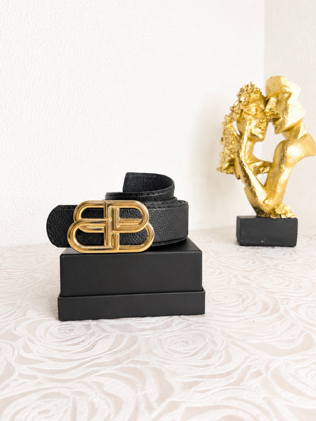 Leather Belt Bal/Ga Black Big Line