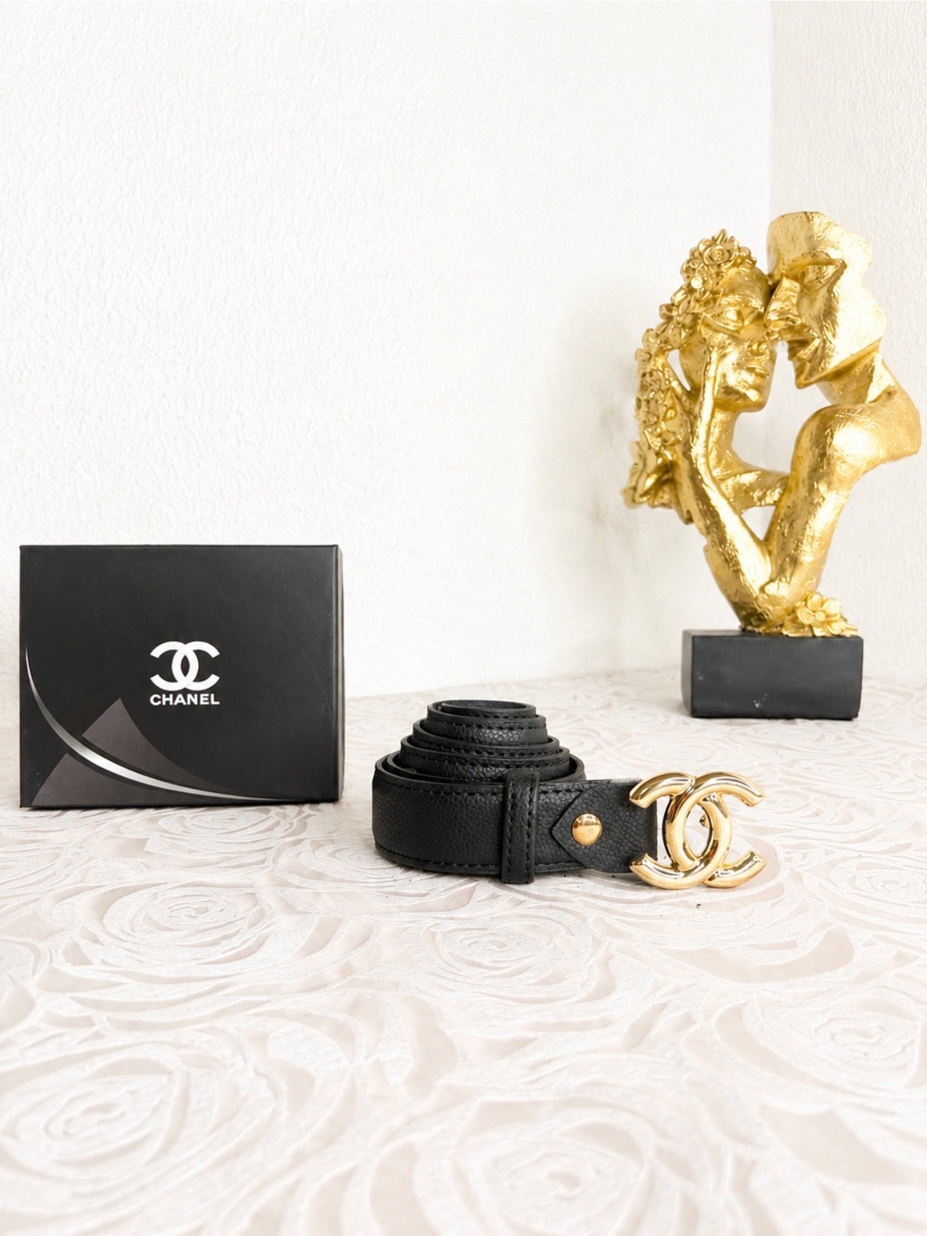 Leather Belt Ch/eL Black Low Line