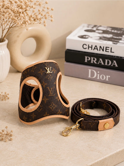 Pet Harness Ls/Vn Beige Monogram Σαμαράκι