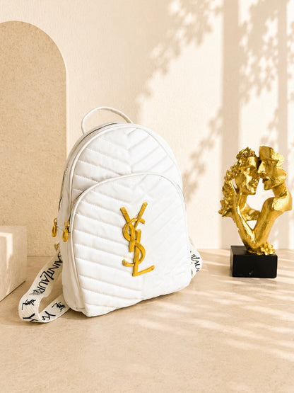 Backpack Y/SL White Bag Capitone