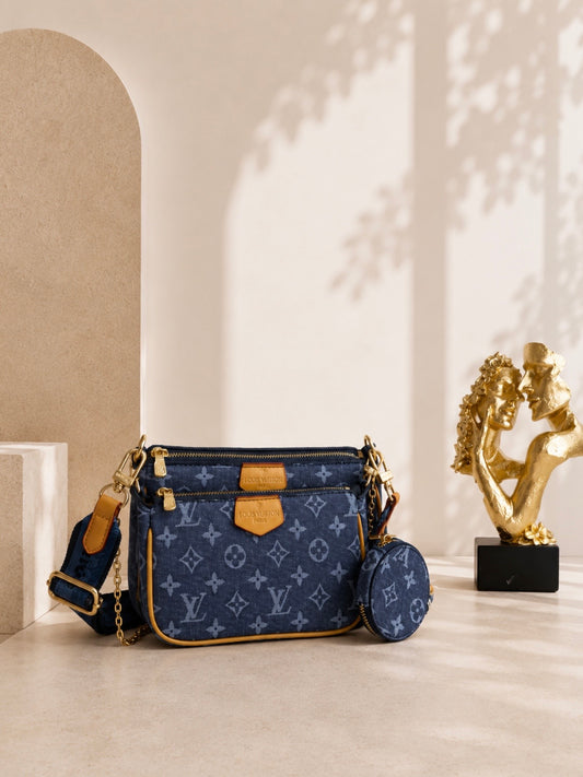 Trio Ls/Vn Set In One Bag Blue Jean
